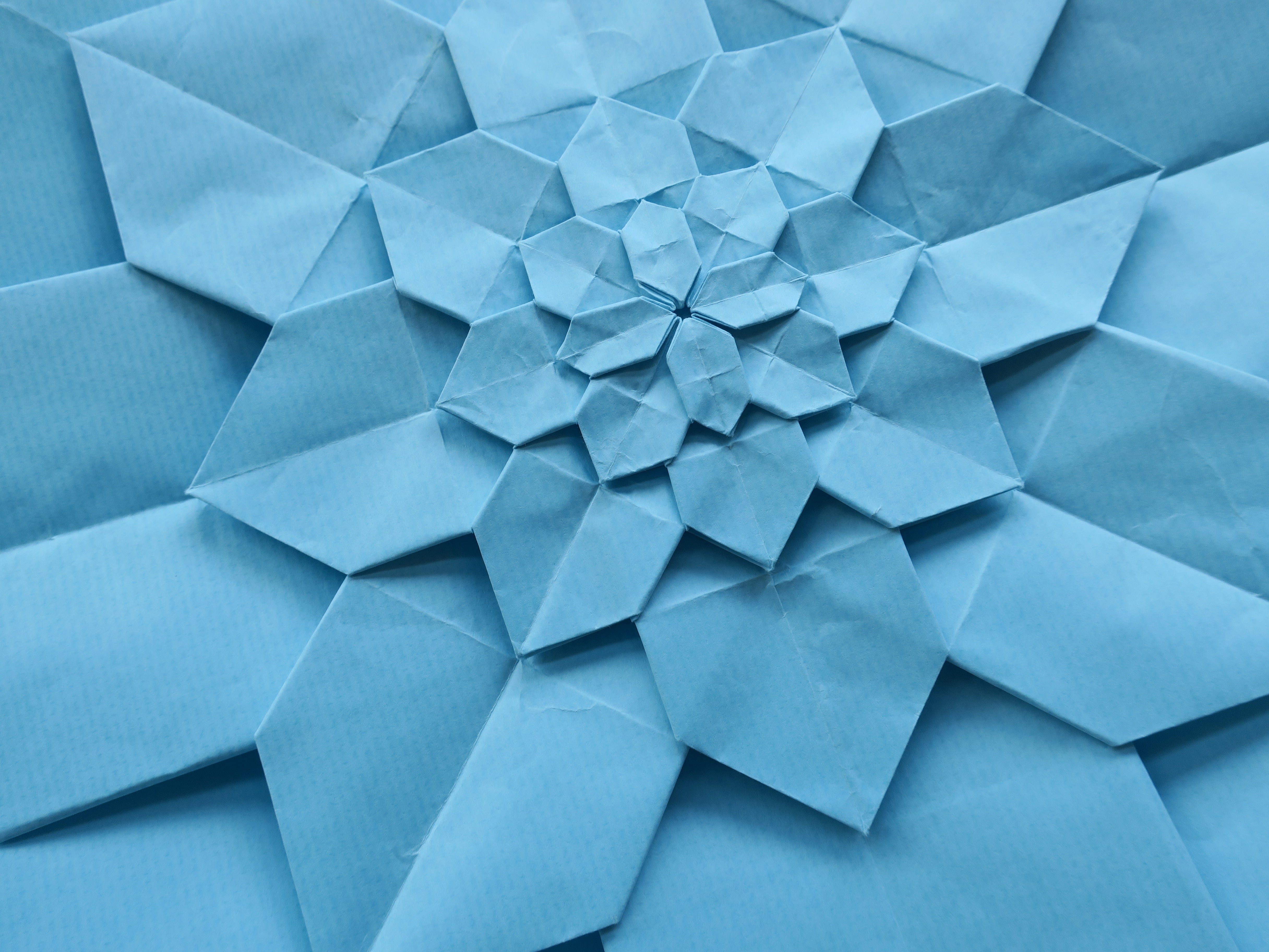 origami hydrangea tessellation