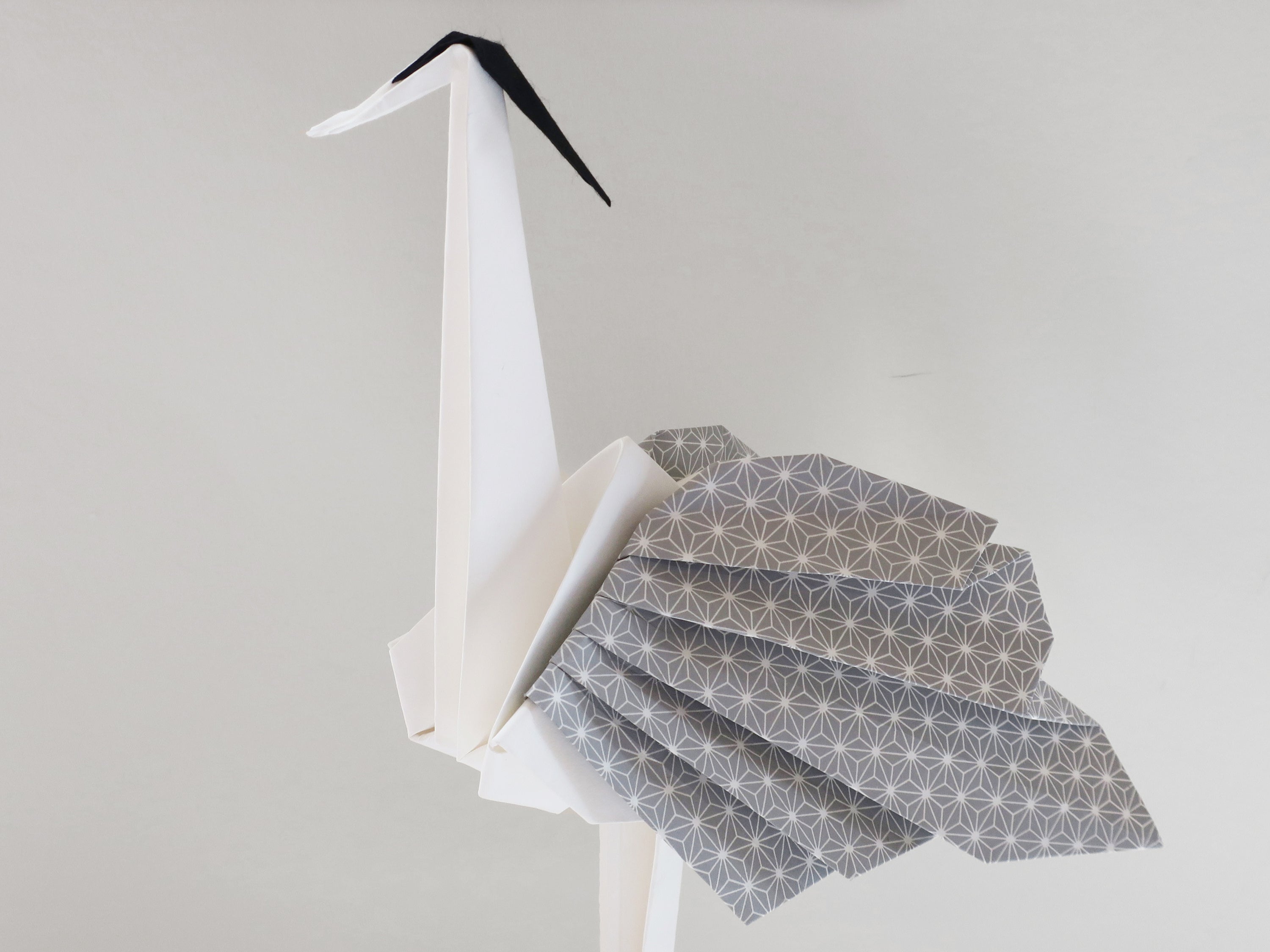 custom origami heron bird for decoration