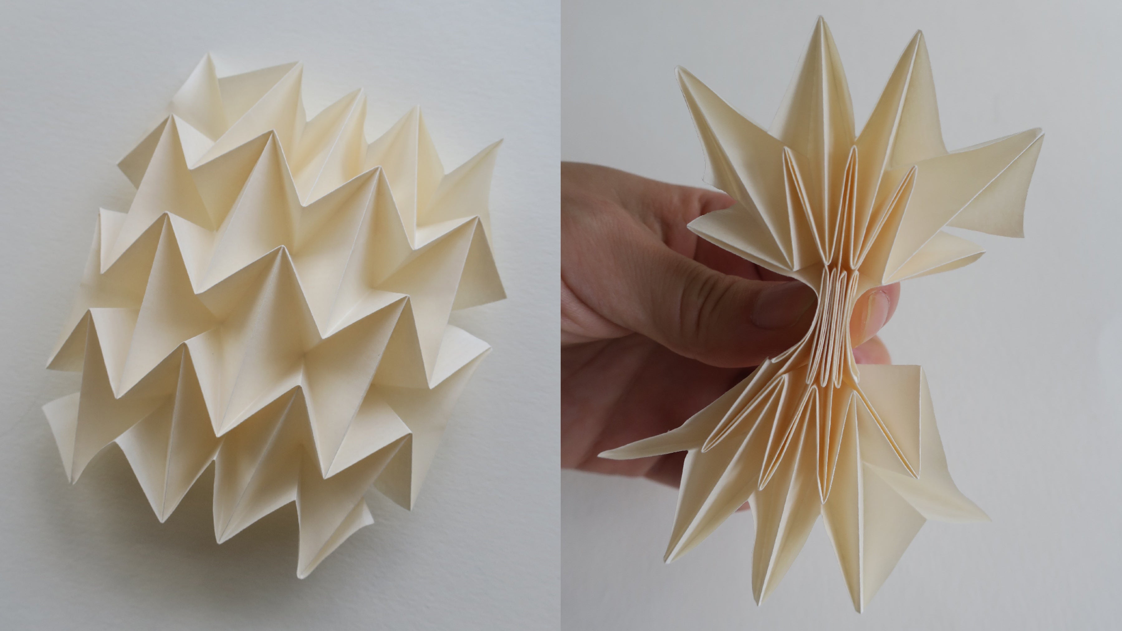 origami water bomb corrugation