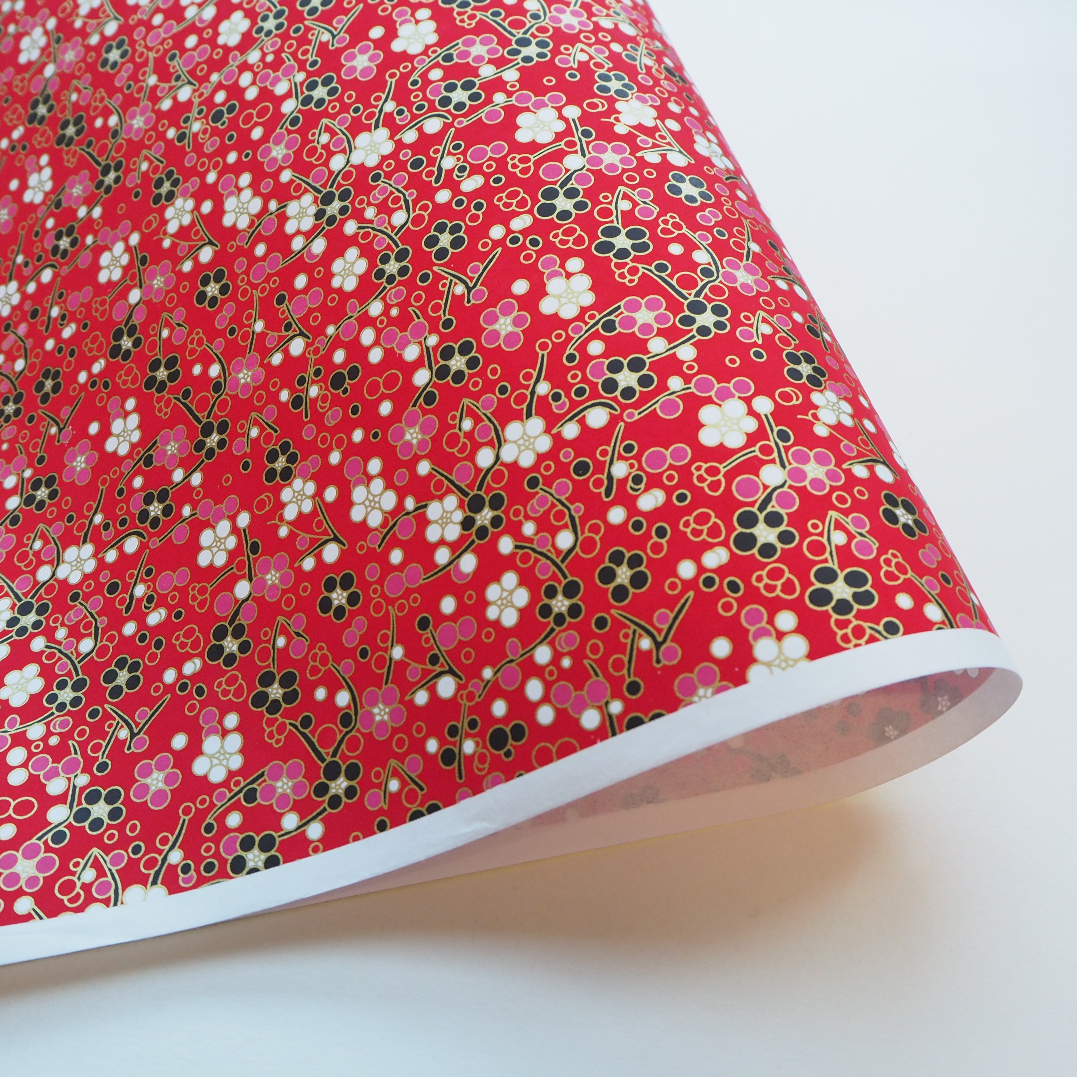 black and pink wrapping paper