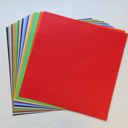 Toyo - Tant12 Origami Color Paper 13 8inch Square 12 Sheets Red