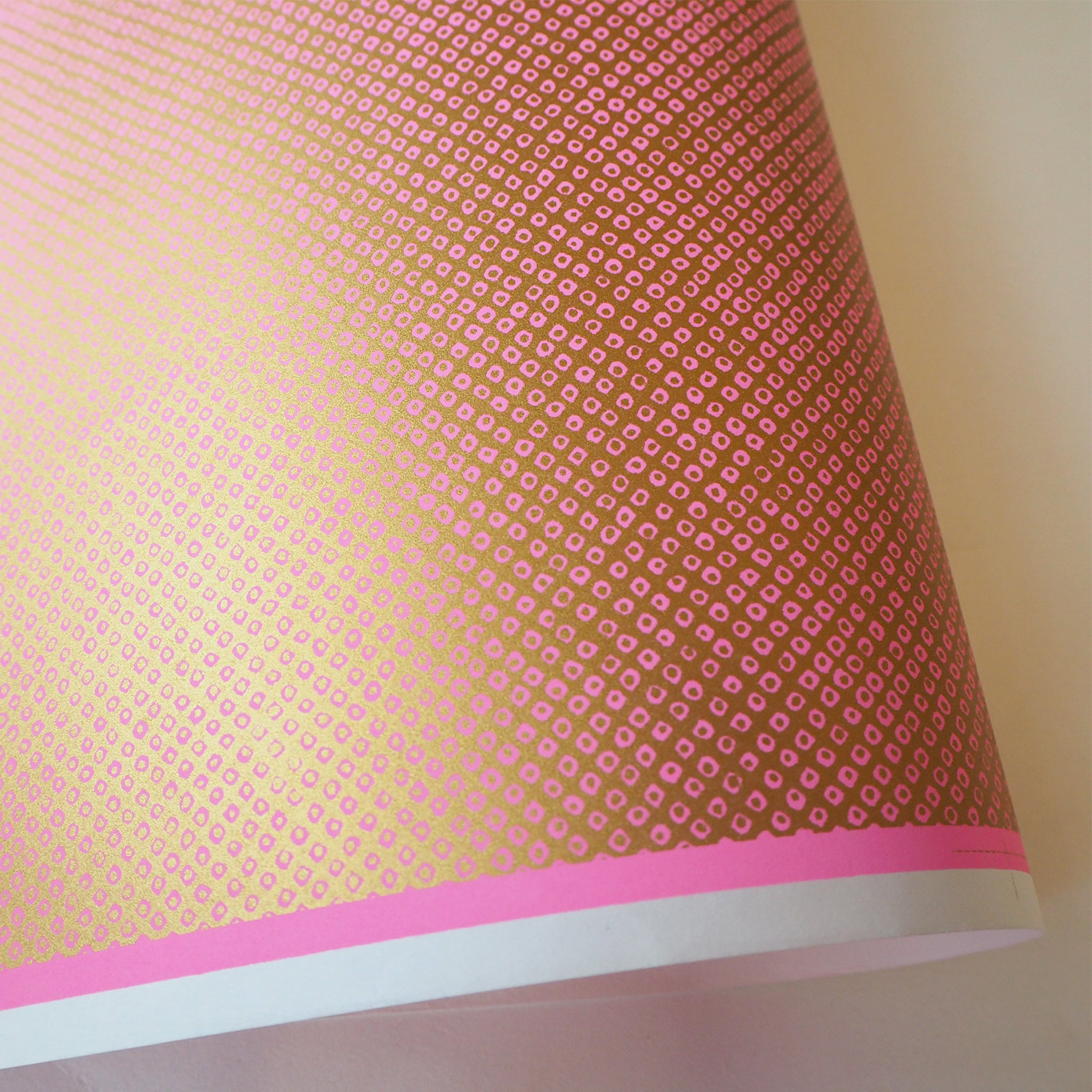 pink and gold wrapping paper