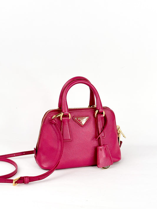 Prada Mini Saffiano Promenade Bag, Red – Luxury Lane