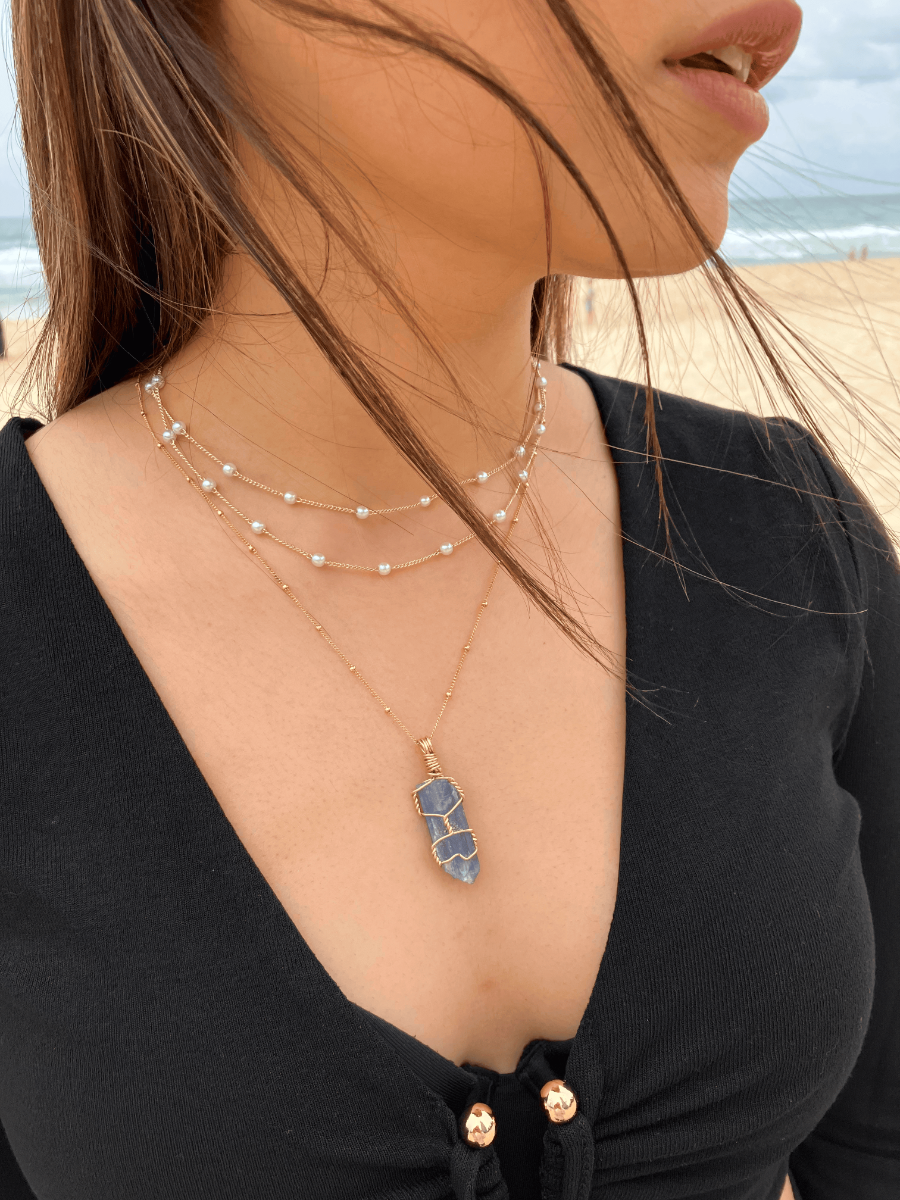 ocean vibes boho handmade crystal jewelry