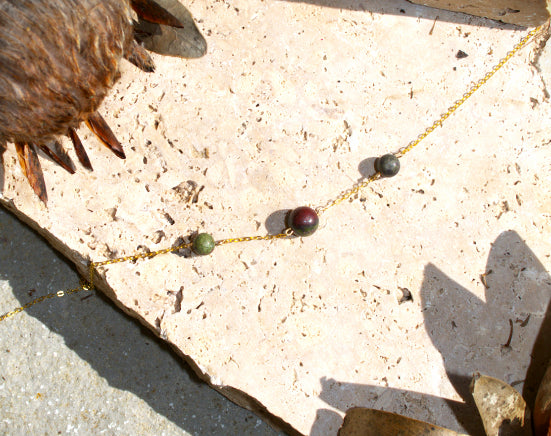 Dragons blood stone crystal necklace for shadow work and transformation. Healing crystal jewelry Australia