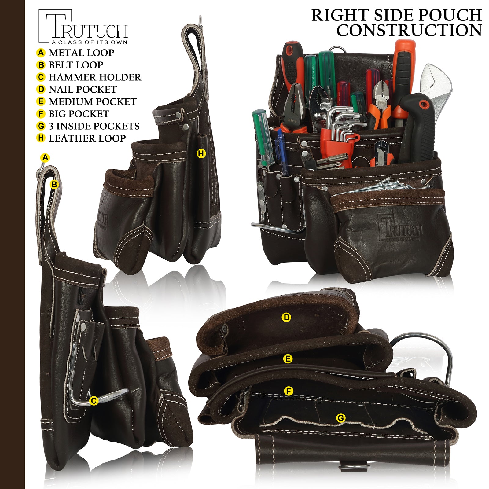 leather tool bags construction