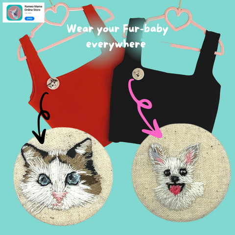 wear your custom made pet badge on your clothes, best accessory you can wear your pet everywhere