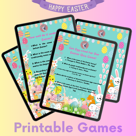 Free printable Easter games for free download by Romeo Mama Online Store