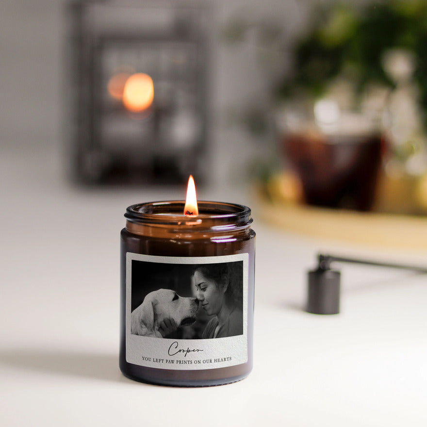 memorial dog candle