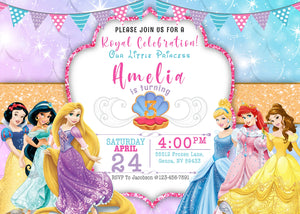 The Little Mermaid Birthday Invitation Template | Editable | Printable | Instant Download - kidszoneparty