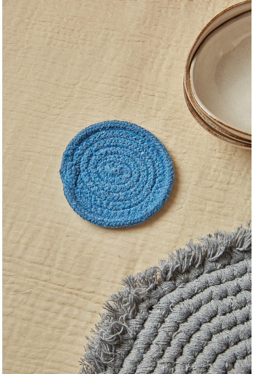 Vera Coaster Blue Set of 4