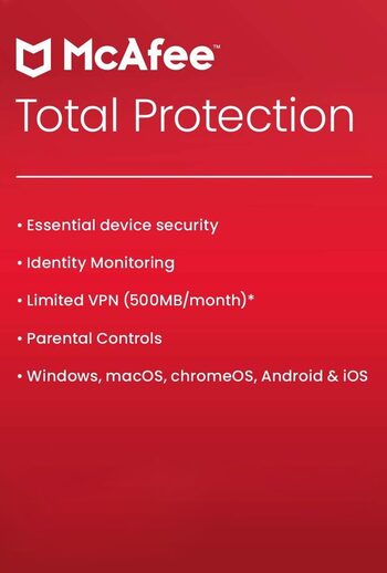 McAfee Total Protection (2023) 1 enhet 1 år - Skickas direkt med e-pos –  Digi2000