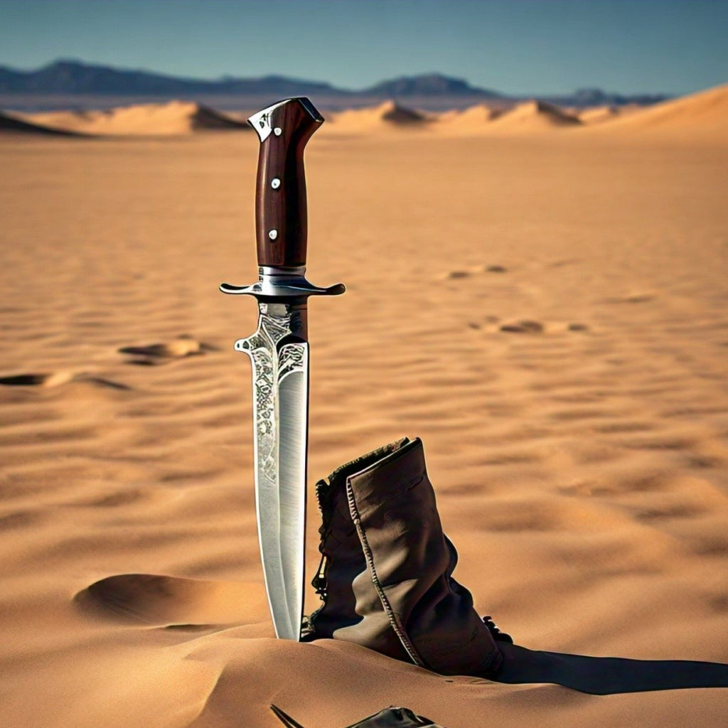 A knife suitable for use in the desert