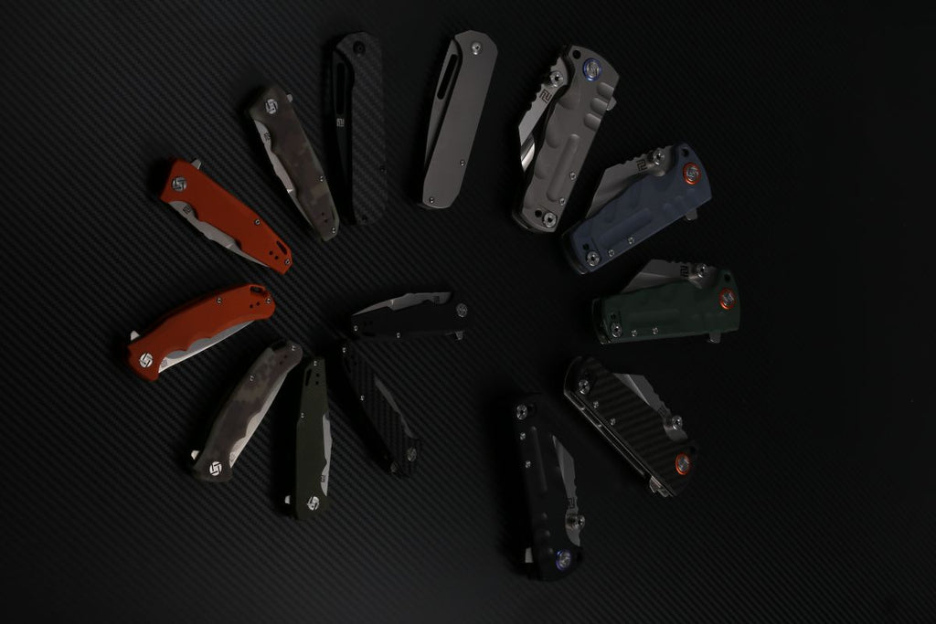stunning folding knife collection