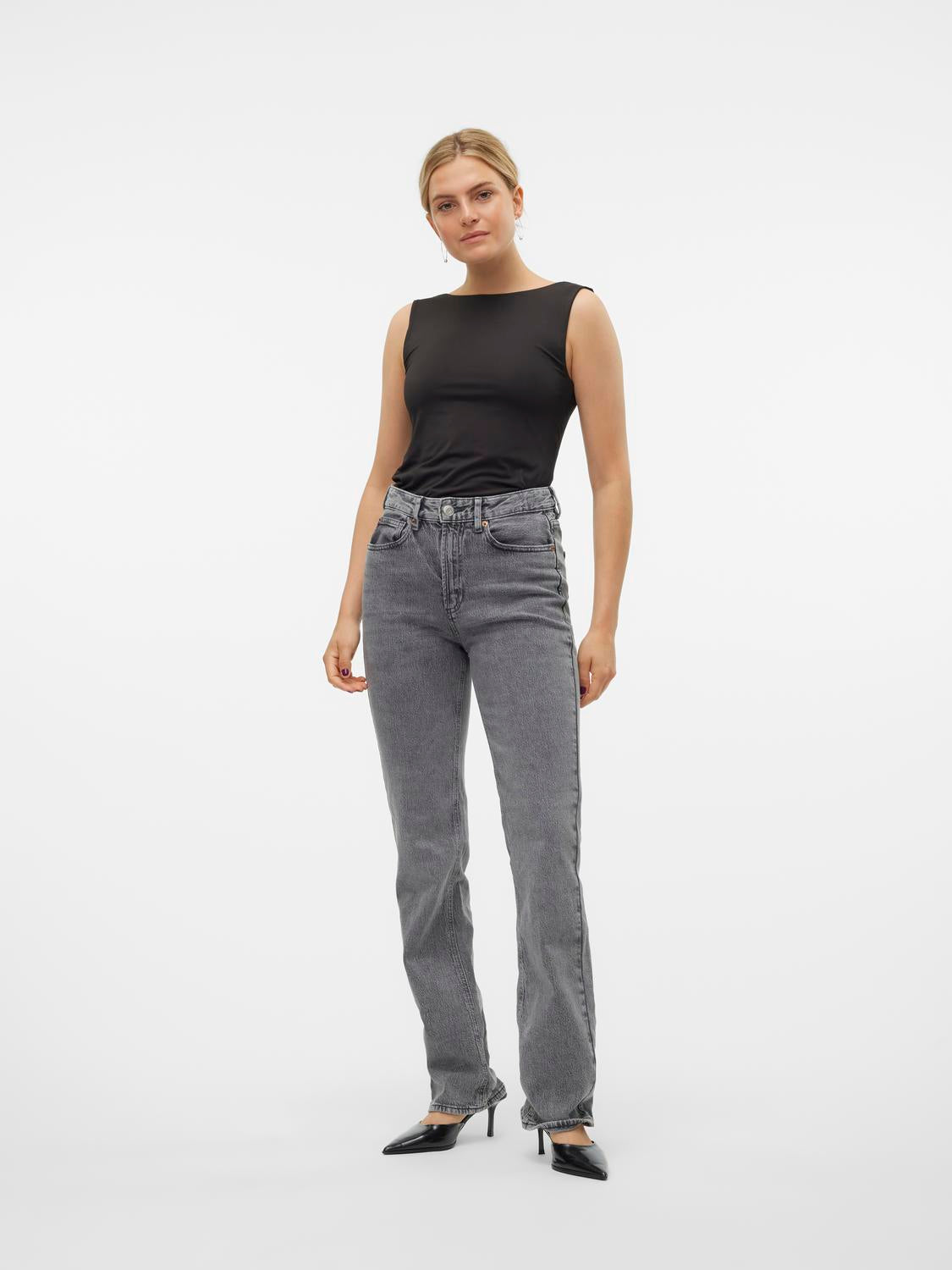 VMTESSA Jeans - Medium Grey Denim - Vero Moda Norrköping product image