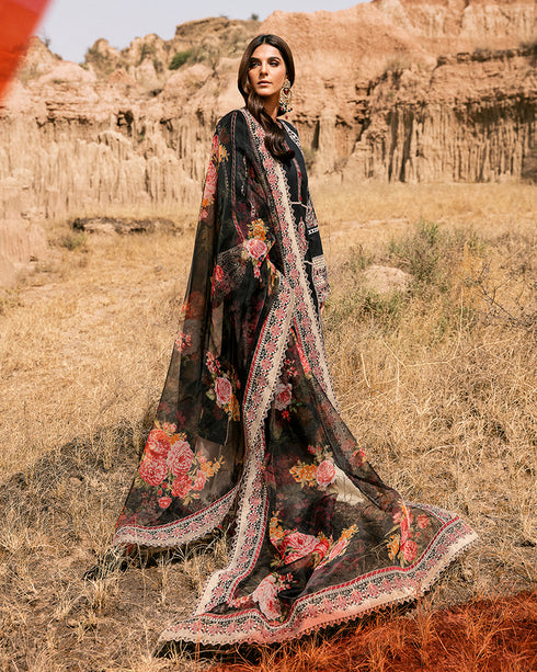 Maria Osama Khan Embroidered Lawn 3 Piece suit MEHAR