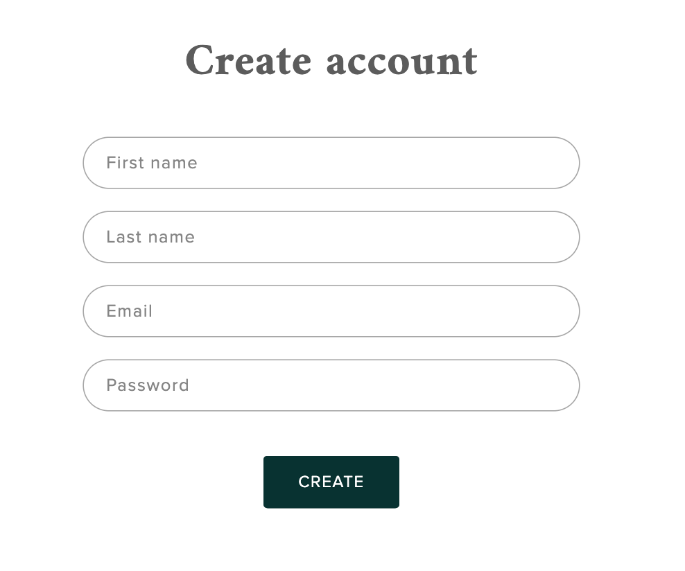 Create Account