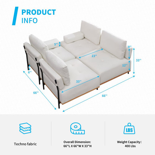 Mjkone Minimalist Design Free Combinatio Modular Sectional Sofa