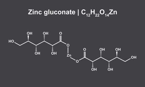 Zinc gluconate. absorption of zinc. Zinc benefits 