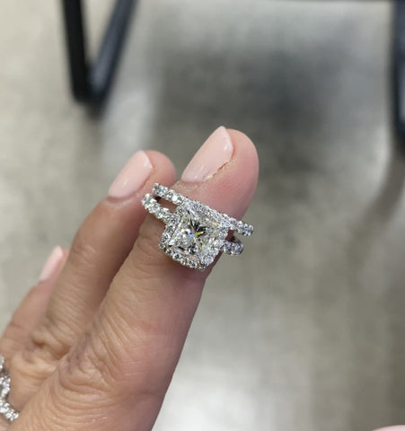 Diamond ring after professional cleaning