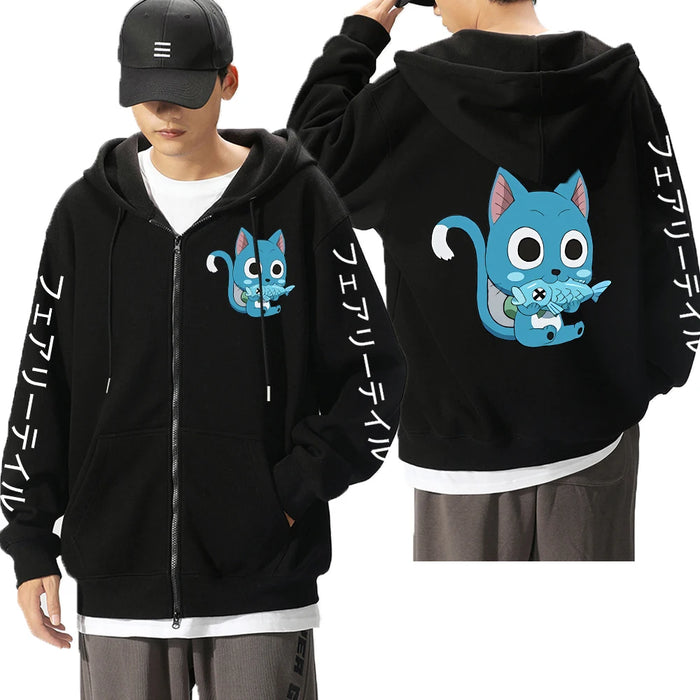 Anime Fairy Tail Zip Hoodie High Quality Anime Hoodie Jacket OTAKUSTORE