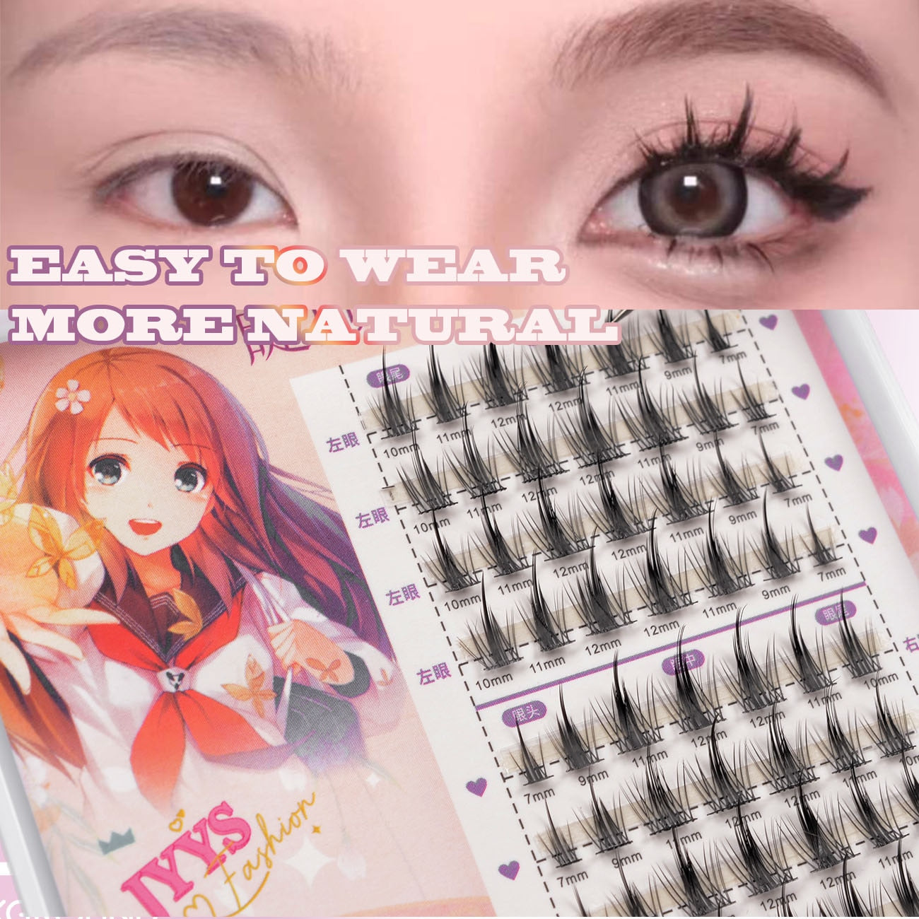 Anime Style Eyelashes Extensions