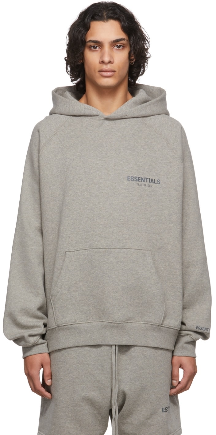 ESSENTIALS pullover oatmeal - スウェット