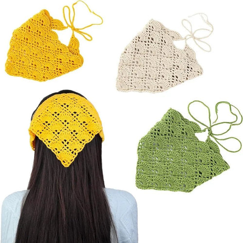 3pc Beginner Crochet Boho Bandana Starter Kit