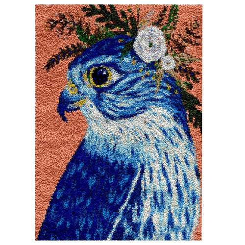 Latch Hook Kit - Rug Making Kit - Flower Head Owl - 102 x 69cm