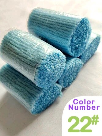 Pre-Cut Latch Hook Rug Thread Yarn - Baby Blue