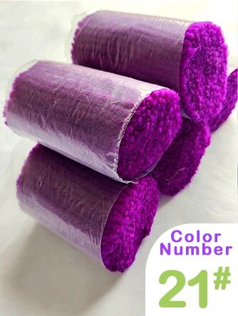 Pre-Cut Latch Hook Rug Thread Yarn - Purple