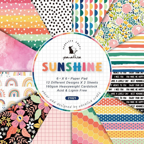 160gsm Scrapbook Cardstock Craft Paper - 6Inch - Sunshine