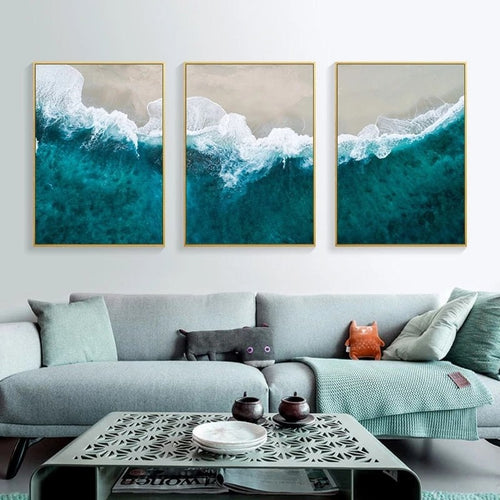 3PC Bundle Paint By Numbers - Ocean Waves