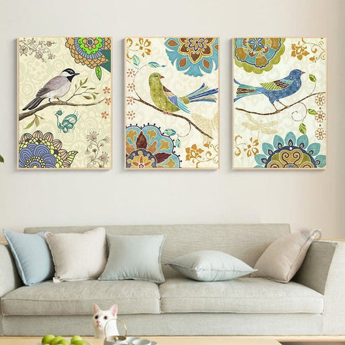 3pc Bundle Paint By Numbers - Flowers And Birds