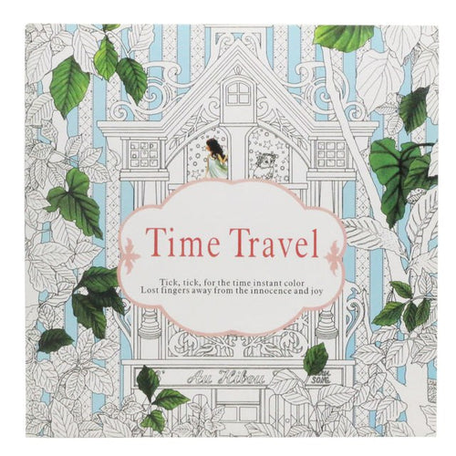 Adults Colouring Book - Time Travel