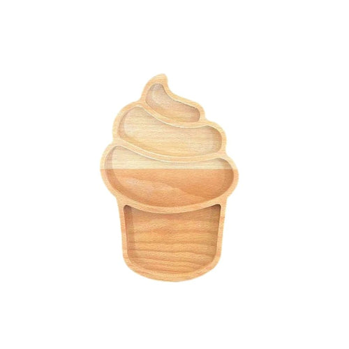 Blank Wooden Tray Board - Ice Cream Cone
