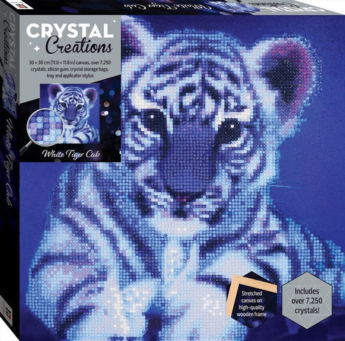 Crystal Creations Canvas Diamond Painting: White Tiger Cub