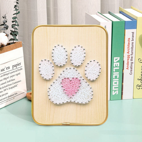 DIY 3D String Art Kit - Paw Print