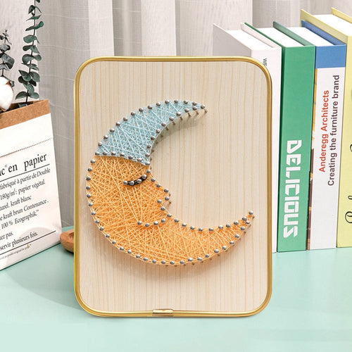 DIY 3D String Art Kit - Sleepy Moon