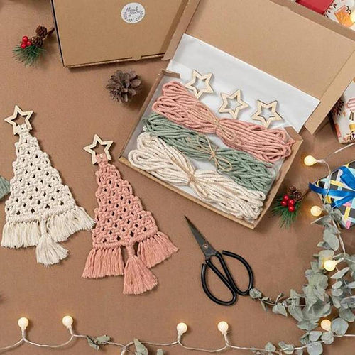 DIY Christmas Tree  Ornaments  Macrame Kit