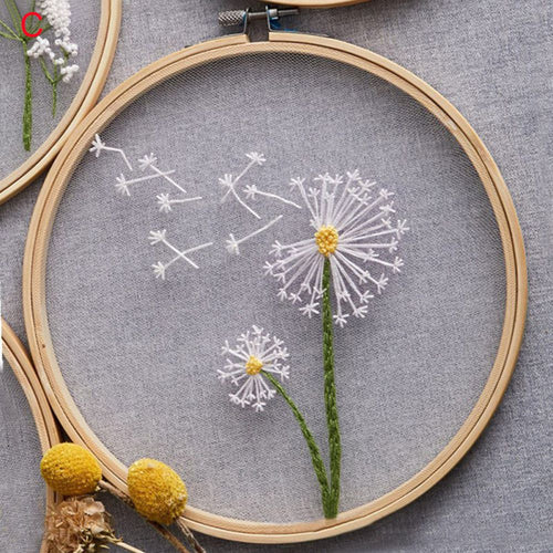 DIY Embroidery Beginner Kit - Dandelion