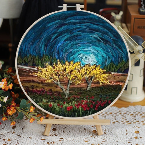 DIY Embroidery Kit - Circular Skyline