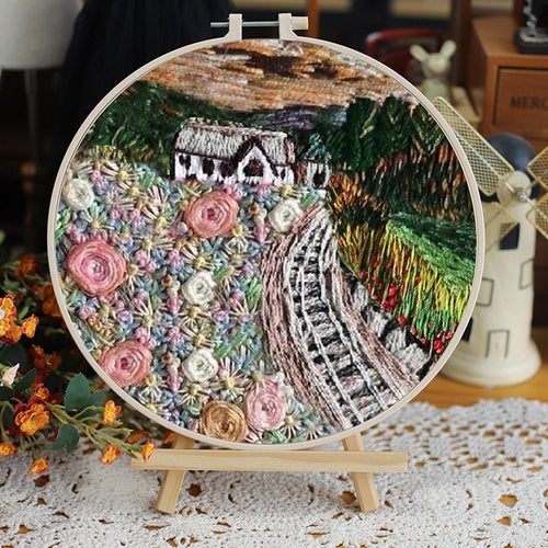 DIY Embroidery Kit - Cottage Garden