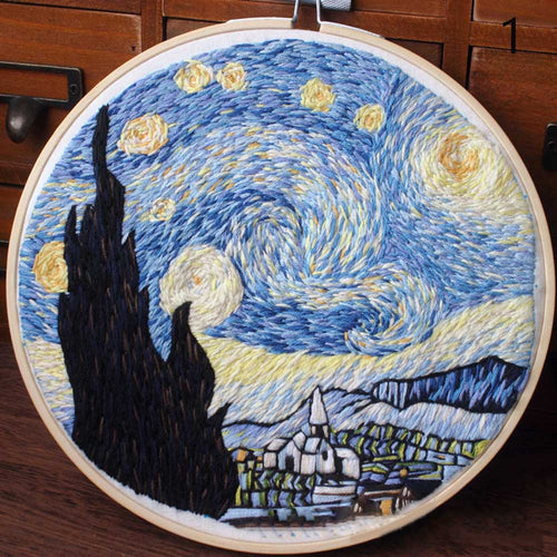 DIY Embroidery Kit - Starry Night Series