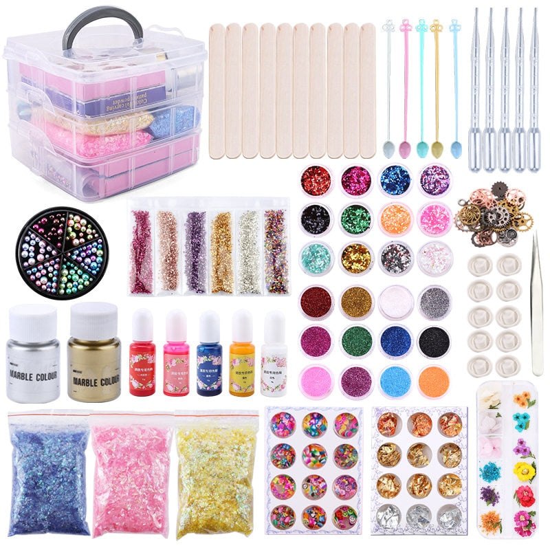 Epoxy Resin Mix In Embellishment Accessories Kit With BONUS Carry Stor – Craft  Outlet Australia