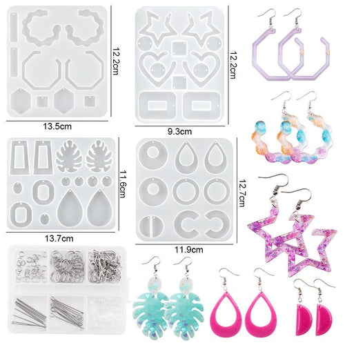 Epoxy Resin Silicone Earring Mould Kit  - Set 1