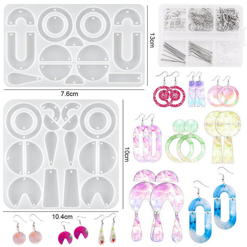 Epoxy Resin Silicone Earring Mould Kit  - Set 4