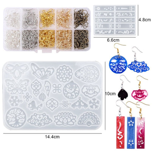 Epoxy Resin Silicone Earring Mould Kit  - Set 8