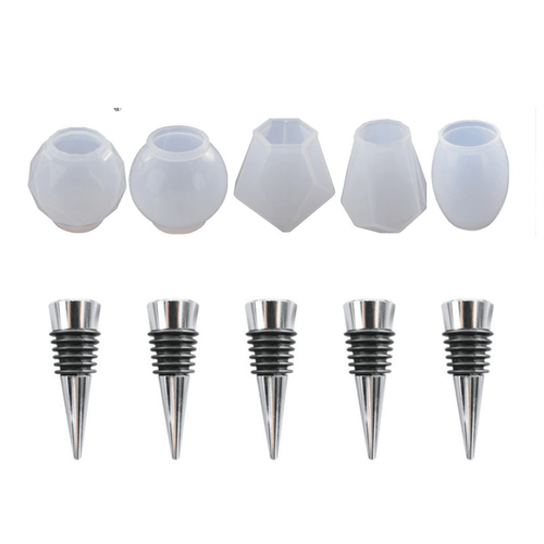 Epoxy Resin Wine Stopper Silicone Mould Set