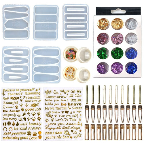 Hair Clip Epoxy Resin Silicone Mould Starter Kit